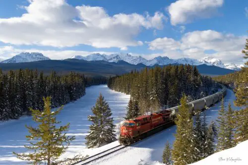 fine art train photography, Alberta landscape photography