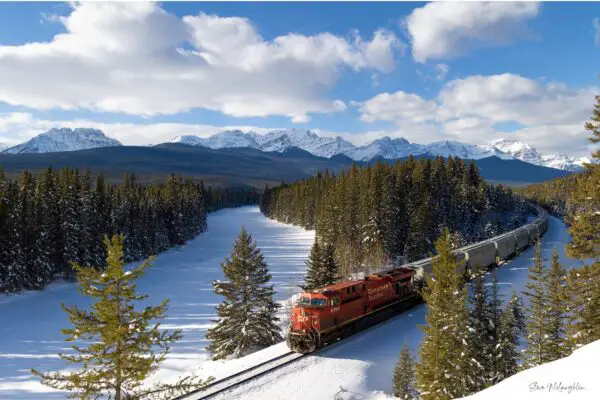 fine art train photography, Alberta landscape photography