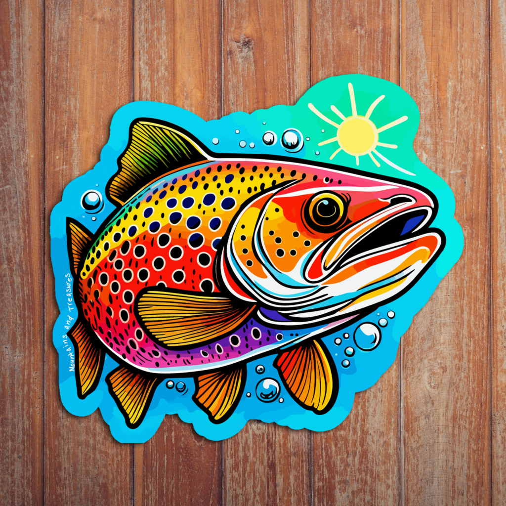 Just Keep Swimming Fish Sticker - Rocky Mountain Decals